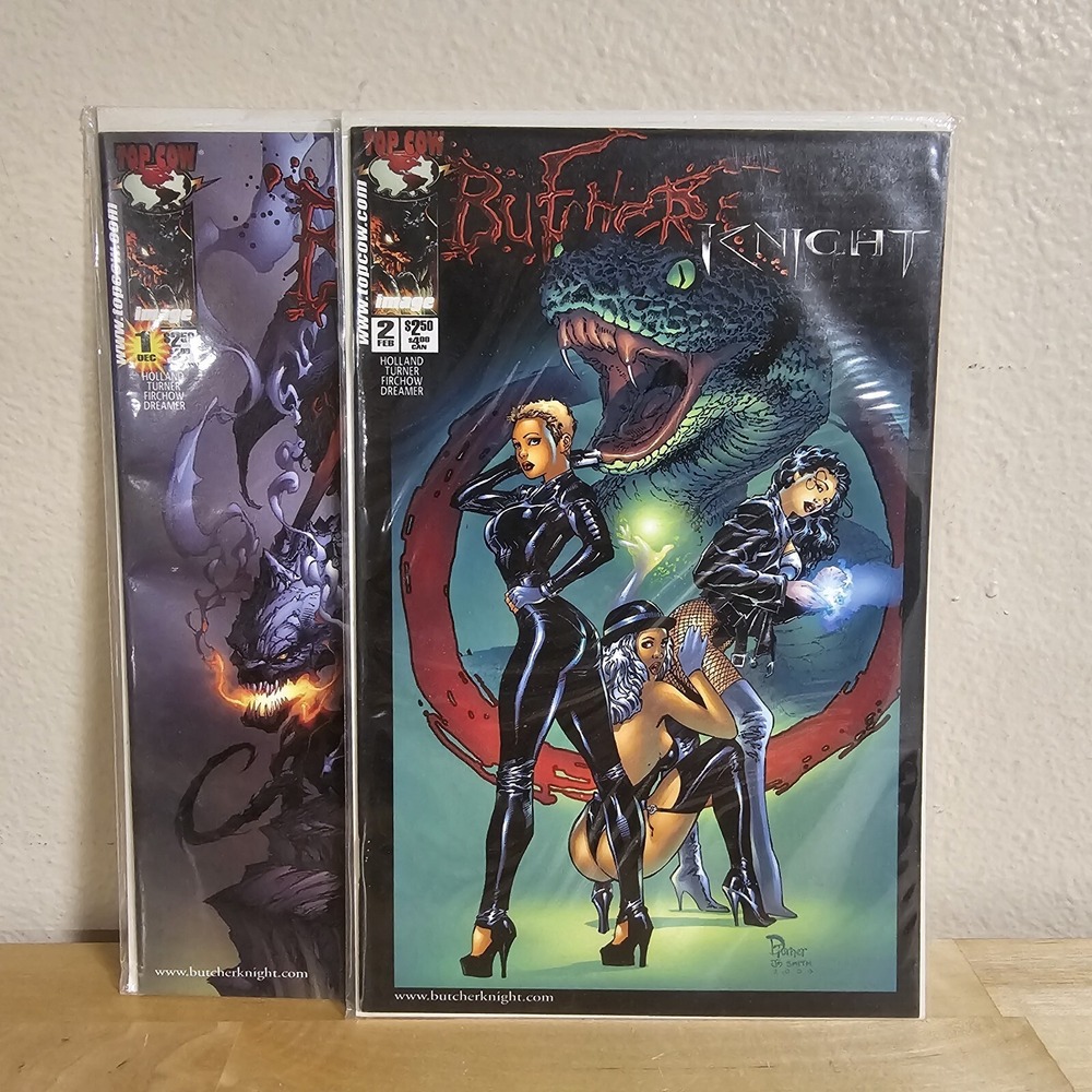 2x Butcher Knight Top Cow Comic Lot F/VF #1 & 2